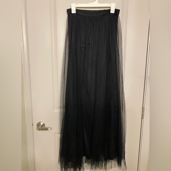 Mesh Long-skirt |Maxi Skirt - Picture 2 of 3